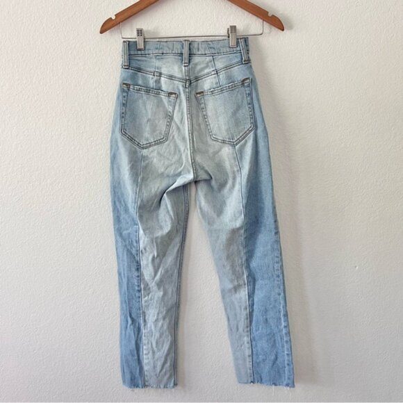 Abercrombie Ankle Straight Ultra High Rise Front Seam Jeans Sz 25/0 - Picture 4 of 5